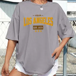 Moda Rapido Women Typography Printed T-shirt-picture-33