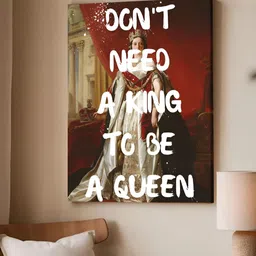 Art Street Feminist Altered Stretch White And Red Millennials Canvas Wall Art-34