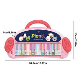 VGRASSP Musical Multi Functional Portable Piano with Funny Animal Sound Music and Multiple Mode (Pink) image 3