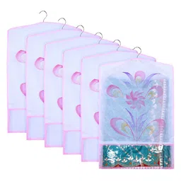 Kuber Industries Pink Set of 6 Regular Multi-Utility Organisers-8
