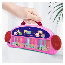VGRASSP Musical Multi Functional Portable Piano with Funny Animal Sound Music and Multiple Mode (Pink) image 4