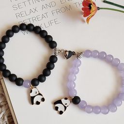 Rodya Pack of 2 Elasticated Brass Bracelet-image-40