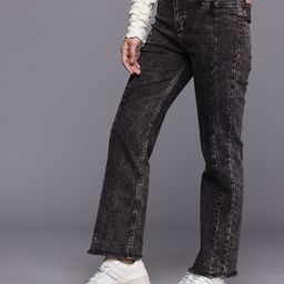 Allen Solly Woman Slim Straight Fit Heavy Fade Stretchable Jeans-image-25