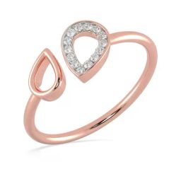 Malabar Gold and Diamonds 18k Rose Gold Diamond Ring for Women-picture-30