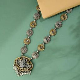 Fabindia Metal Long Necklace-image-88