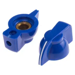 RS PRO 32 mm Blue Potentiometer Knob for 6.35 mm Shaft, 4672413-image-7