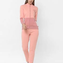 Sweet Dreams Fairy Pink Color-Block Sports Track Suit-image-52