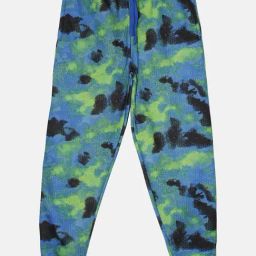 Kiddopanti Boys Blue & Green Printed Trackpants-image-37