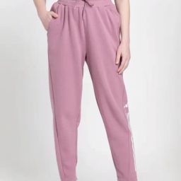 ADIDAS Pink Striped Sports Track Pants-image-80