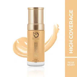 Matt Look High Coverage Waterproof Oil Free Matte Foundation SPF 25 FS 02 Ivory - 45 gm image 1