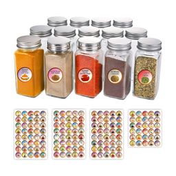 CVANU Red 150 Pieces Self Adhesive Spice Label Sticker-picture-48