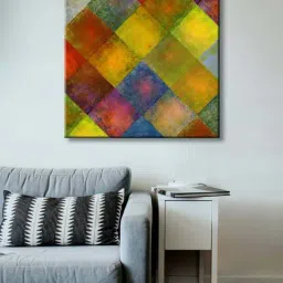 999store Multicolor Abstract Square Painting-41