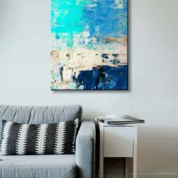 999store Blue & Green Abstract Blue For Office Painting-6