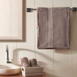DDecor Super Soft and Absorbent Plain dyed Beige 500 GSM Bath Linen Sets-image-0