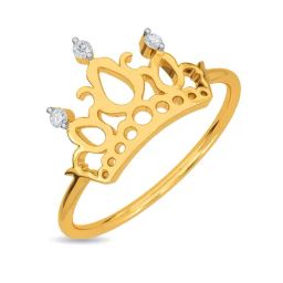 Kisna Diamond & Gold Jewellery Amalia 14k (585) Diamond & Gold Ring For Women-image-15
