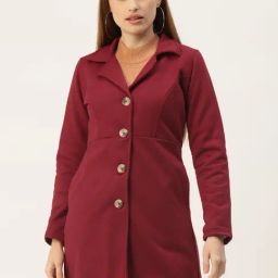 BRINNS Maroon Solid Overcoat-picture-20
