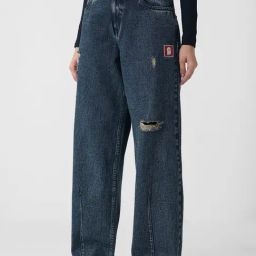The Souled Store Blue Cotton Loose Fit Jeans-image-75