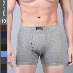 Dollar Bigboss Assorted Cotton Regular Fit Trunks - Pack Of 10-image-65