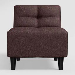 Godrej Interio Suez Taupe Brown Solid Wood 1 Seater Sofa-45
