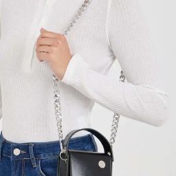 Styli Black Solid Sling Handbag-picture-10