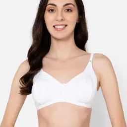 Clovia White Cotton Full Coverage Bra-image-94