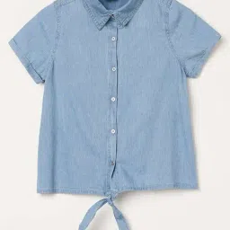 Fame Forever by Lifestyle Kids Blue Cotton Regular Fit Top-picture-41