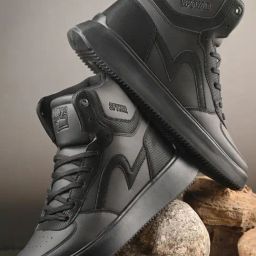 Spykar Men's EDYSSON Black Ankle High Sneakers-image-45