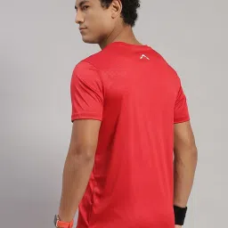 Rock.It Red Regular Fit Colour Block T-Shirt image 2