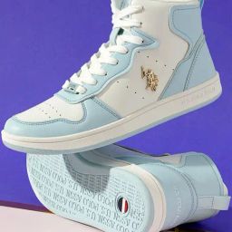 U.S. Polo Assn. Women's Blue Ankle High Sneakers-image-39