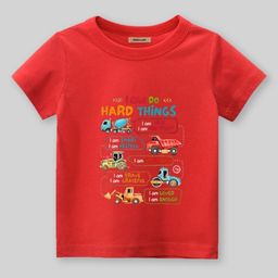 INCLUD Boys Graphic Printed Round Neck Short Sleeves Regular Fit Casual T-Shirt-image-20