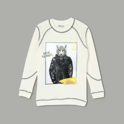 Fame Forever by Lifestyle Off White Printed Regular Fit T-Shirt-image-65