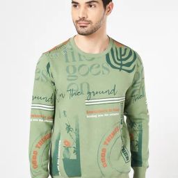 Urban Ranger By Pantaloons Olive Regular Fit Sweatshirt-16