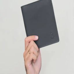 Kara Black Leather Bi-Fold Wallet for Men-19