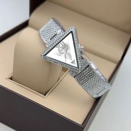 Skylark Women Printed Dial & Bracelet Style Straps Digital Watch SEO_triangle-Silver-23-image-14