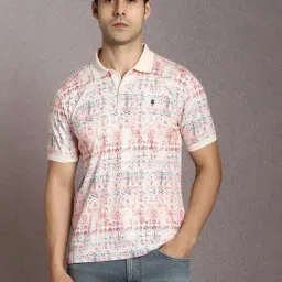 Louis Philippe Multi Slim Fit Print Polo T-Shirt-picture-18