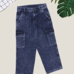 Pantaloons Junior Boys Blue Cotton Jeans-picture-9
