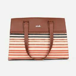ZOUK Qutub Striped Tote Handbag image 3