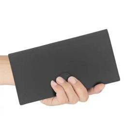 Kara Black Leather Tri-Fold Wallet for Men-47