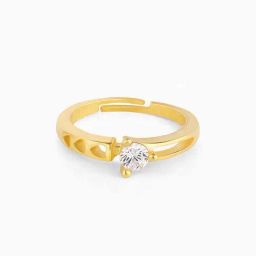 GIVA 925 Sterling Silver Golden Ring for Women-picture-29
