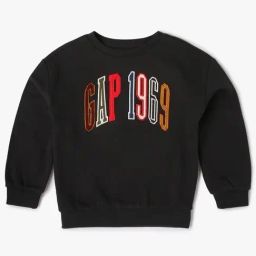 GAP Boys Black Blended Embroidered Sweatshirt-image-49