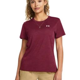 Under Armour Maroon Regular Fit Texture Sports T-Shirt-picture-21