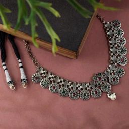 Fabindia Metal Short Necklace-image-68