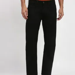 Peter England Black Cotton Regular Fit Jeans-picture-33