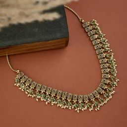 Fabindia Metal Short Necklace-image-9