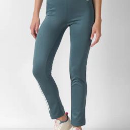 Reebok Blue Logo Print Sports Track Pants-image-75