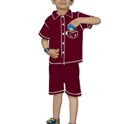 MRS NATURAL Boys Shirt Collar Shirt With Short-image-68