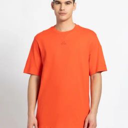 Adidas Red Loose Fit Printed Sports T-Shirt-image-111