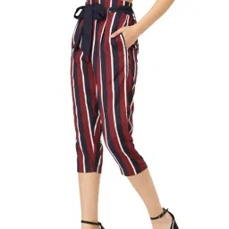 Style Quotient Red Regular Fit Drawstring Trousers image 3