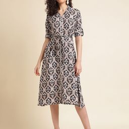 all about you Embellished Print Fit & Flare Dress-picture-48