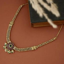 Fabindia Metal Short Necklace-image-5